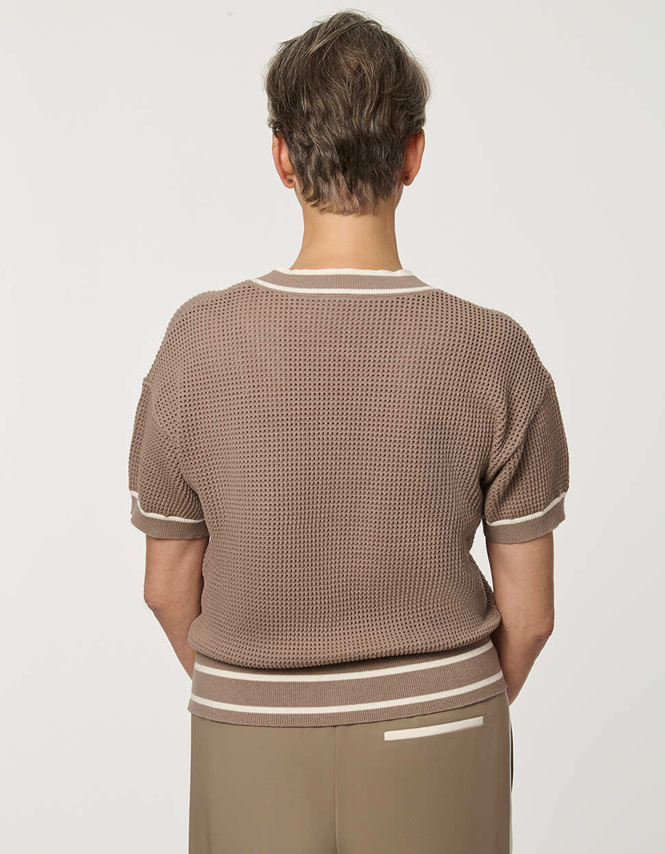 Basketweave Knit Cardigan - Image 7
