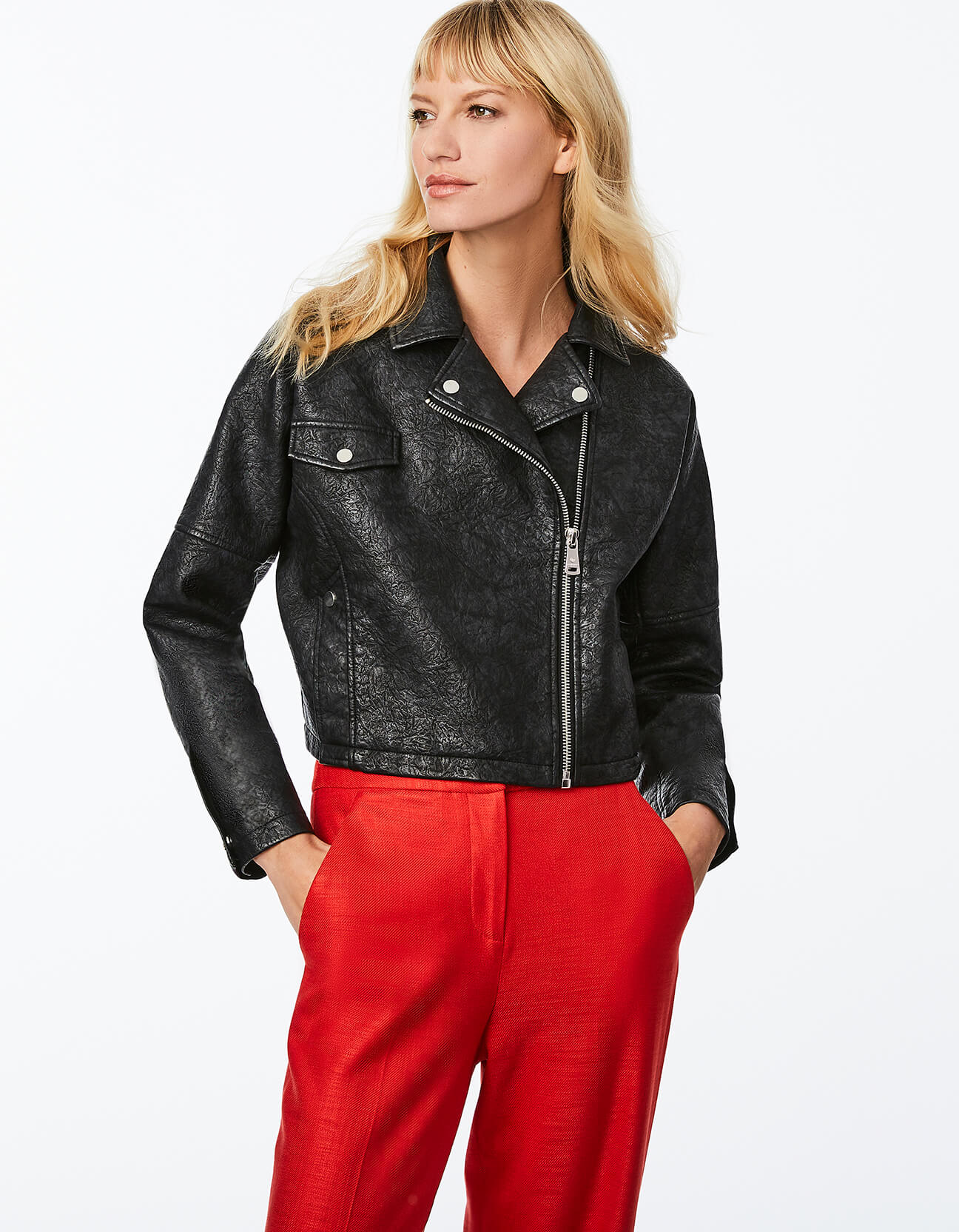 BLEECKER VEGAN LEATHER JACKET - Image 2