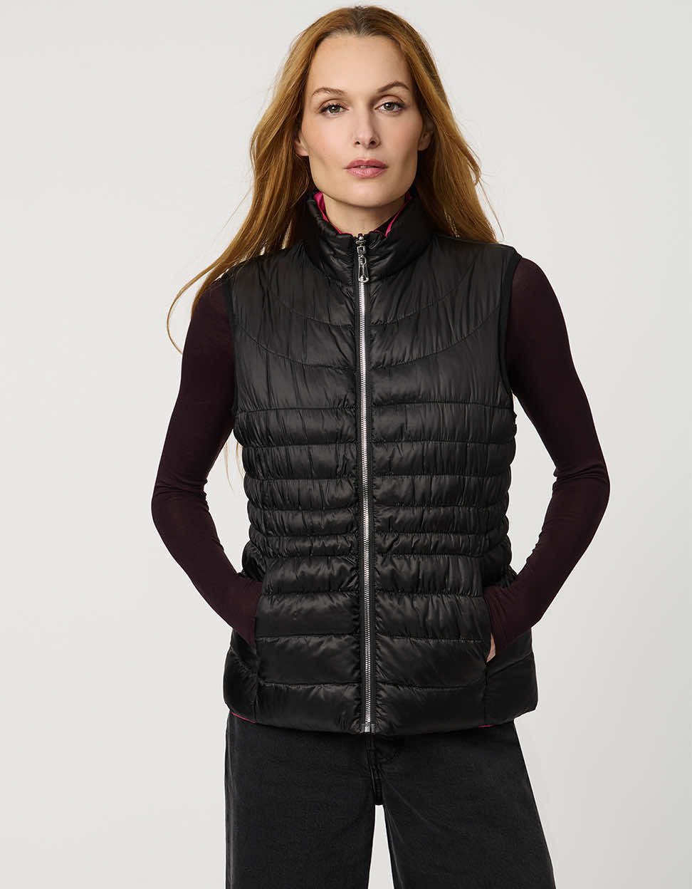 Breast Cancer Awareness Reversible Puffer Vest - Image 3