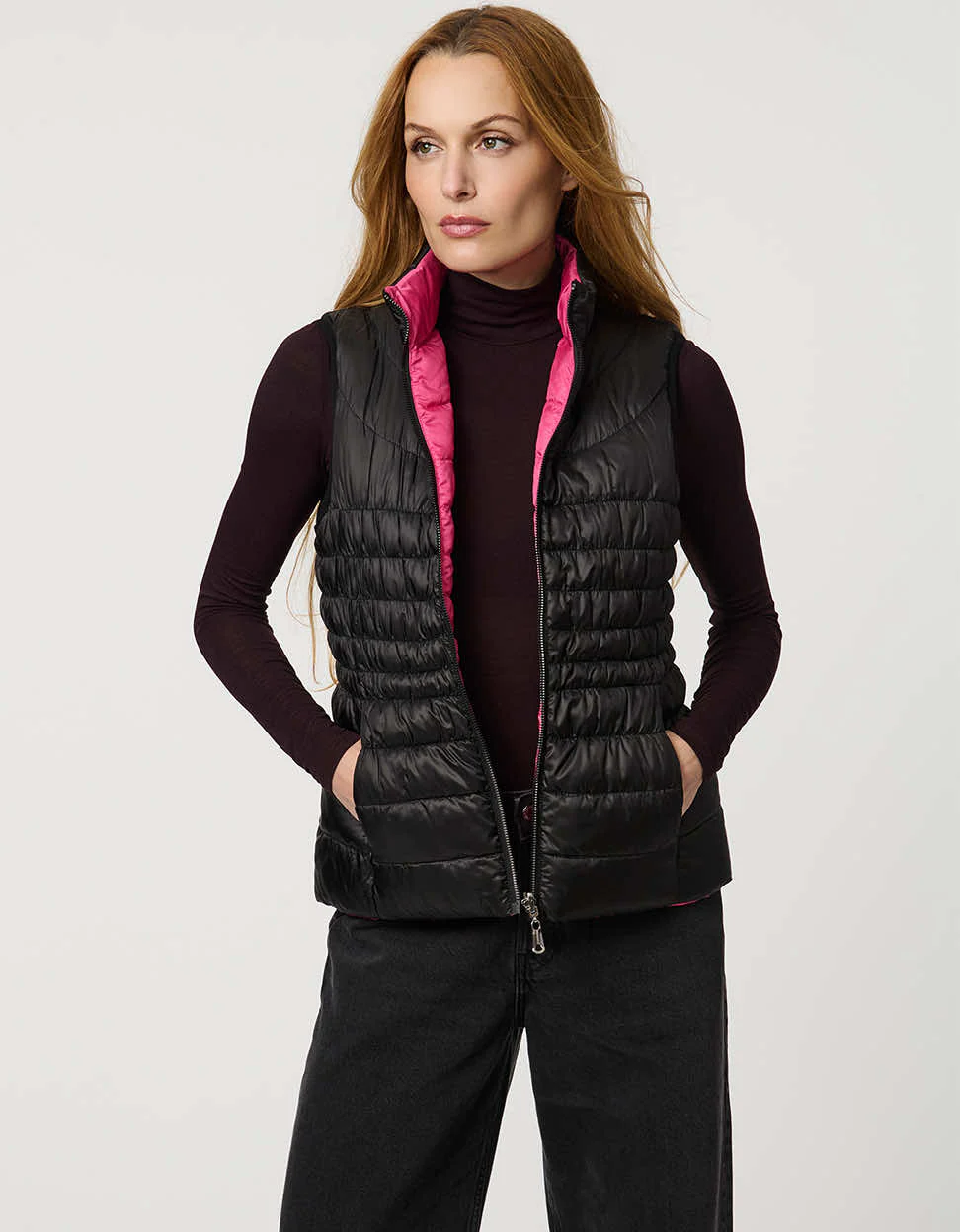 Breast Cancer Awareness Reversible Puffer Vest - Image 5