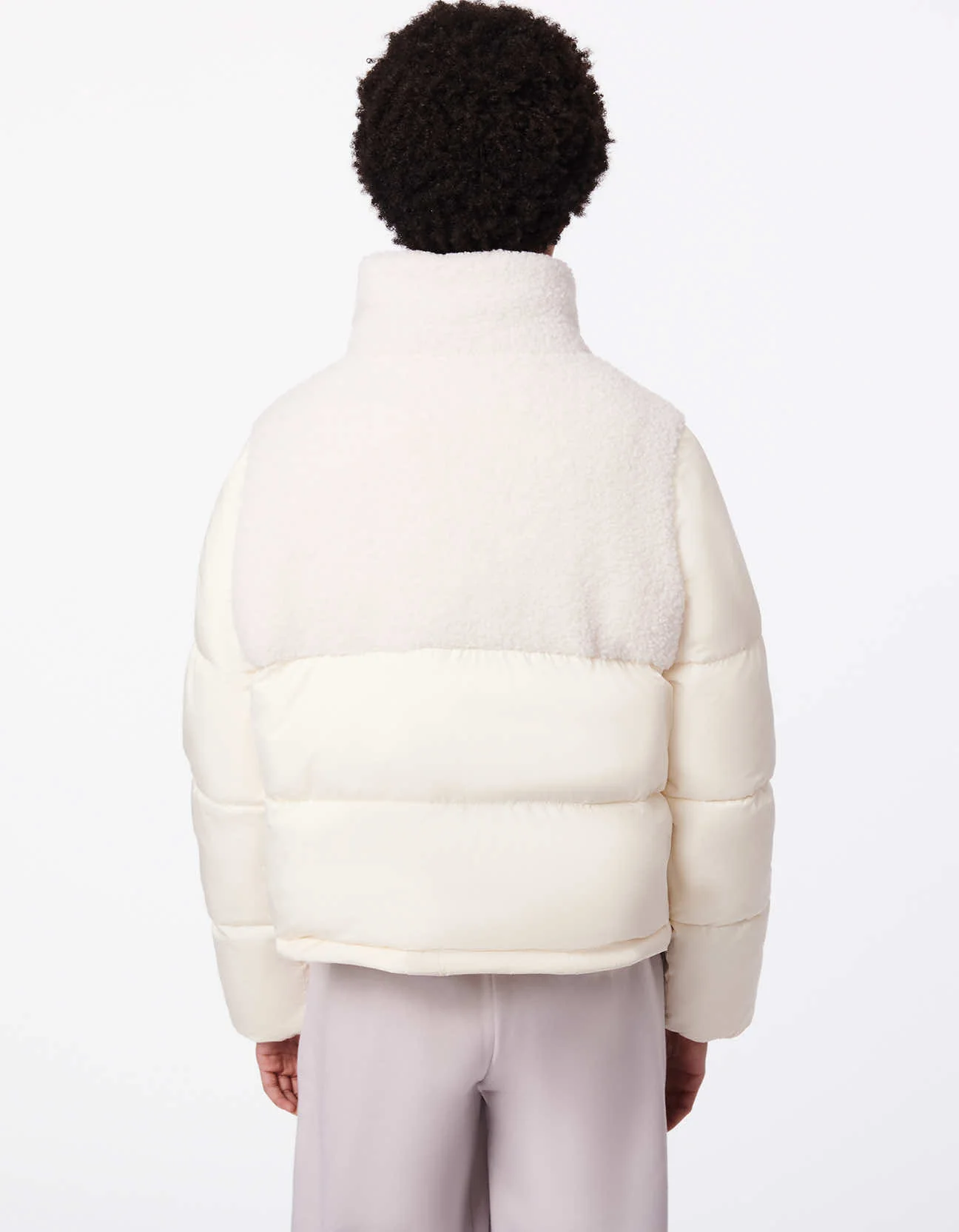 Bernie Cozy Combo Vegan Fur Puffer Jacket - Image 4