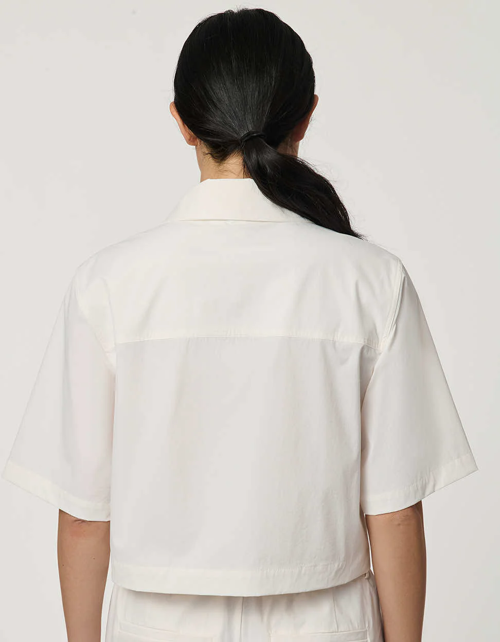 Cropped Poplin Shirt - Image 6