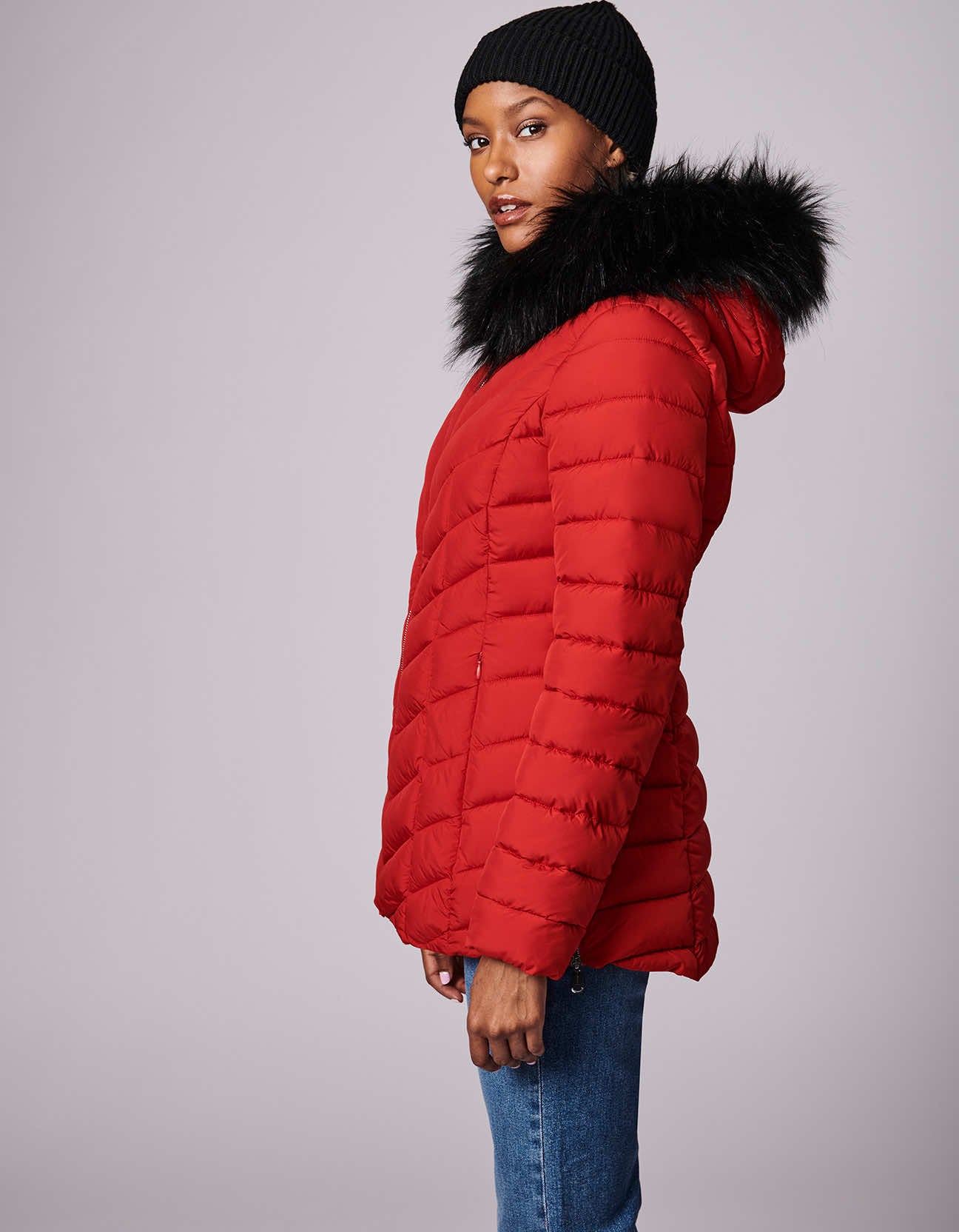 Denali Versatile Vegan Fur Puffer Jacket - Image 3