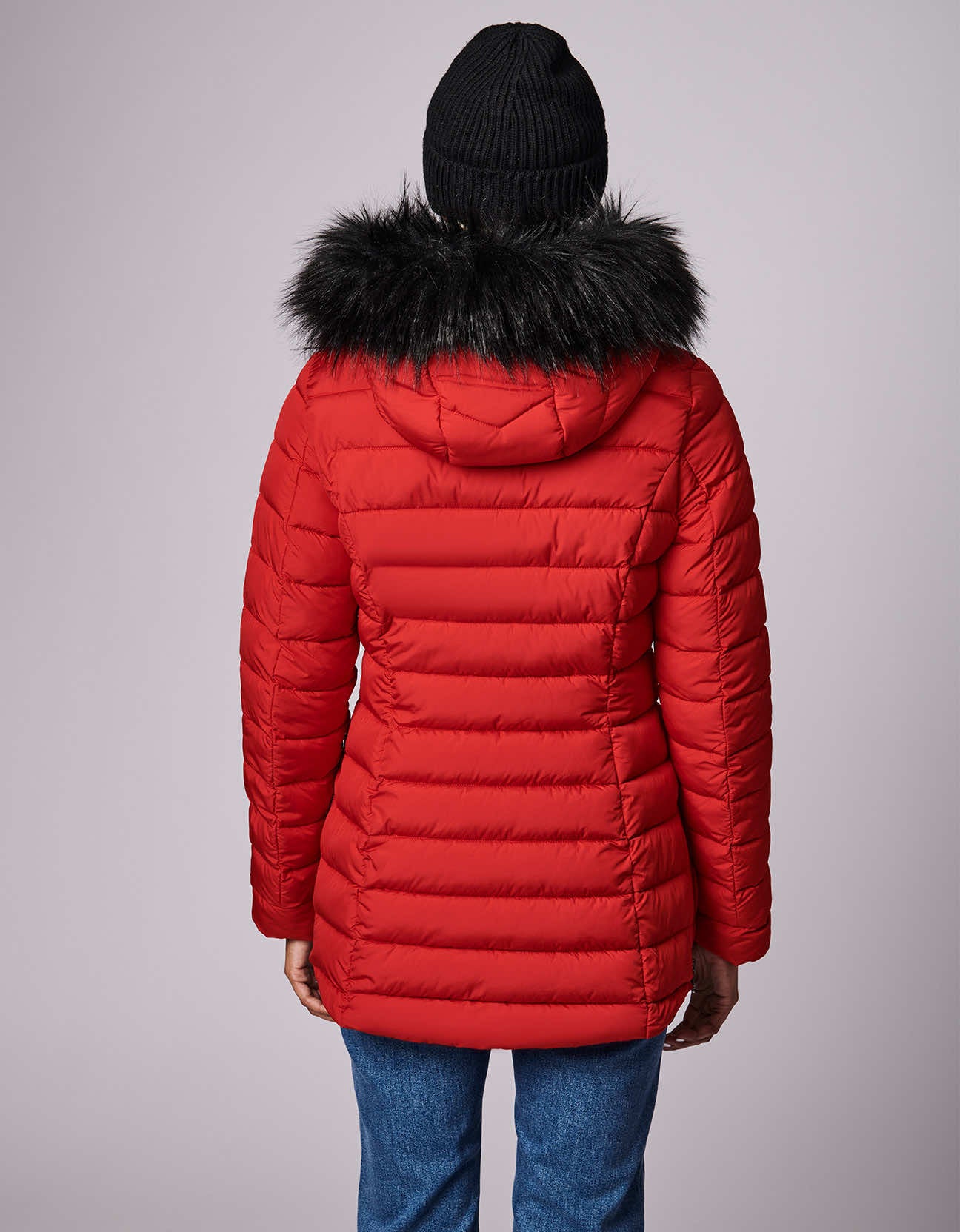 Denali Versatile Vegan Fur Puffer Jacket - Image 4