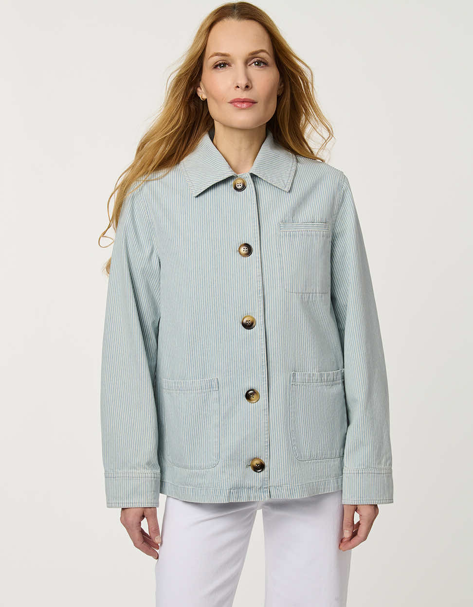 Dockside Striped Denim Jacket - Image 2
