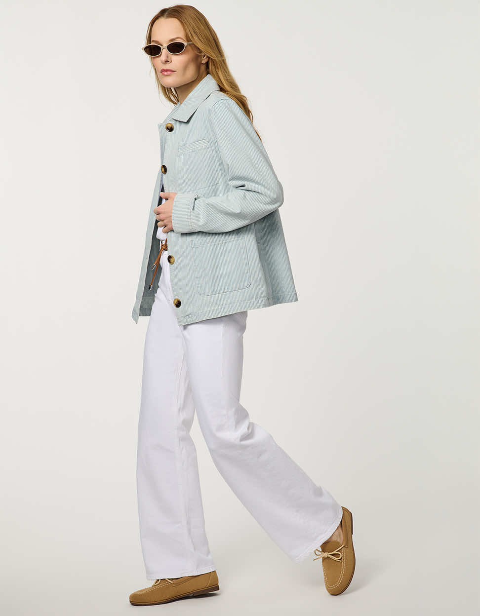 Dockside Striped Denim Jacket - Image 4