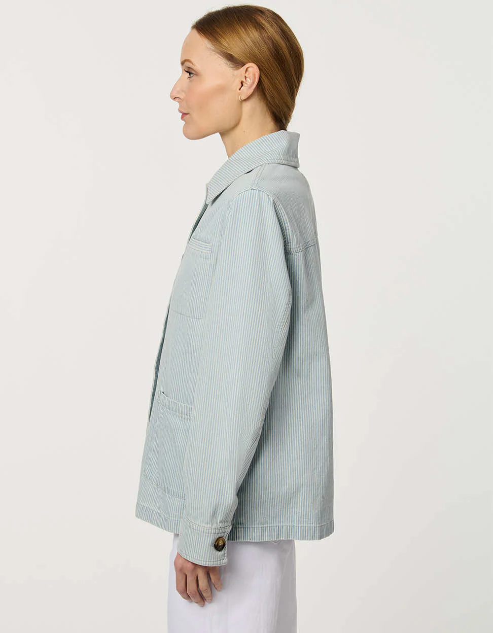 Dockside Striped Denim Jacket - Image 5