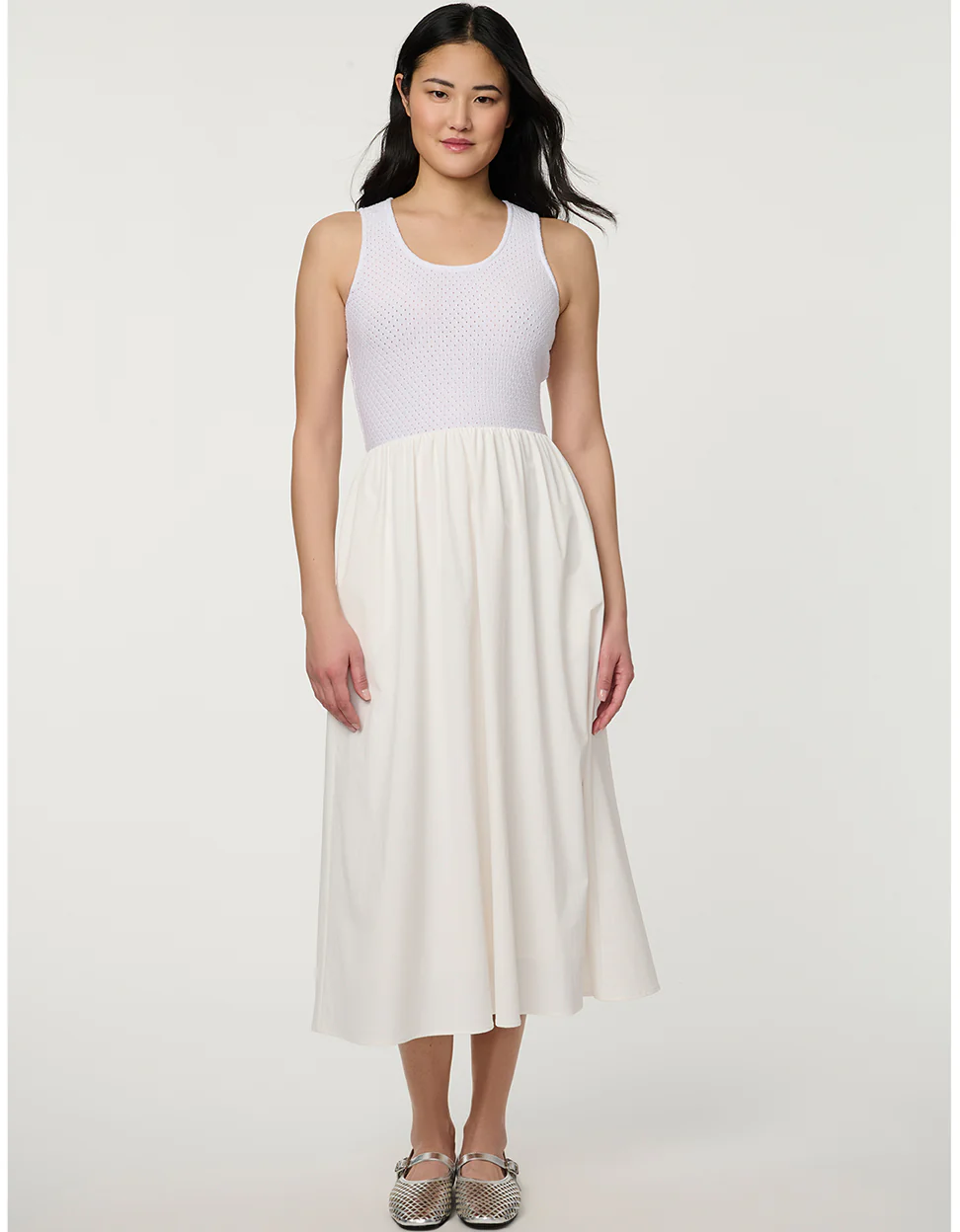 Eyelet Midi Dress - Image 2