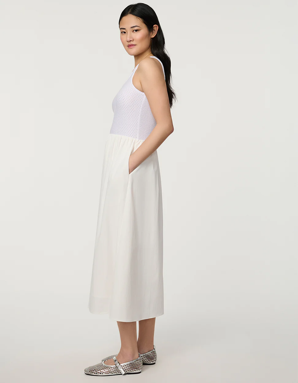 Eyelet Midi Dress - Image 4