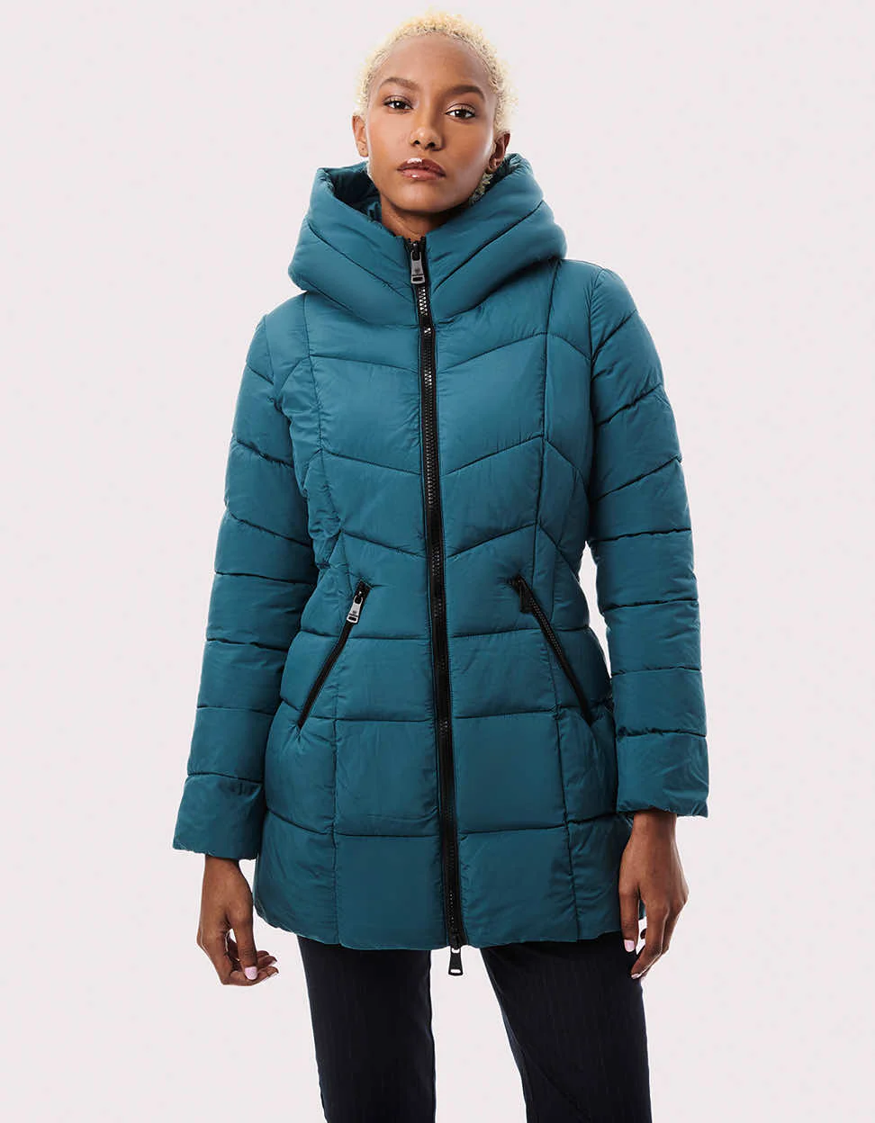 Fab Funnel Quilted Puffer Jacket
