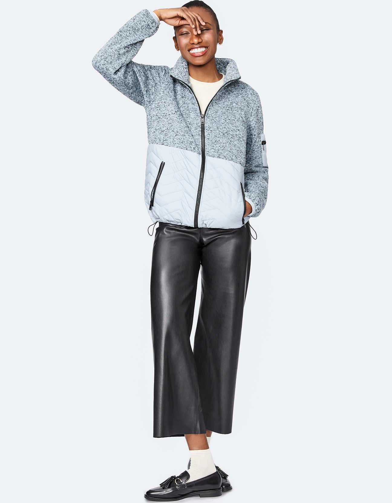 FLEECE PUFFER JACKET - Image 3