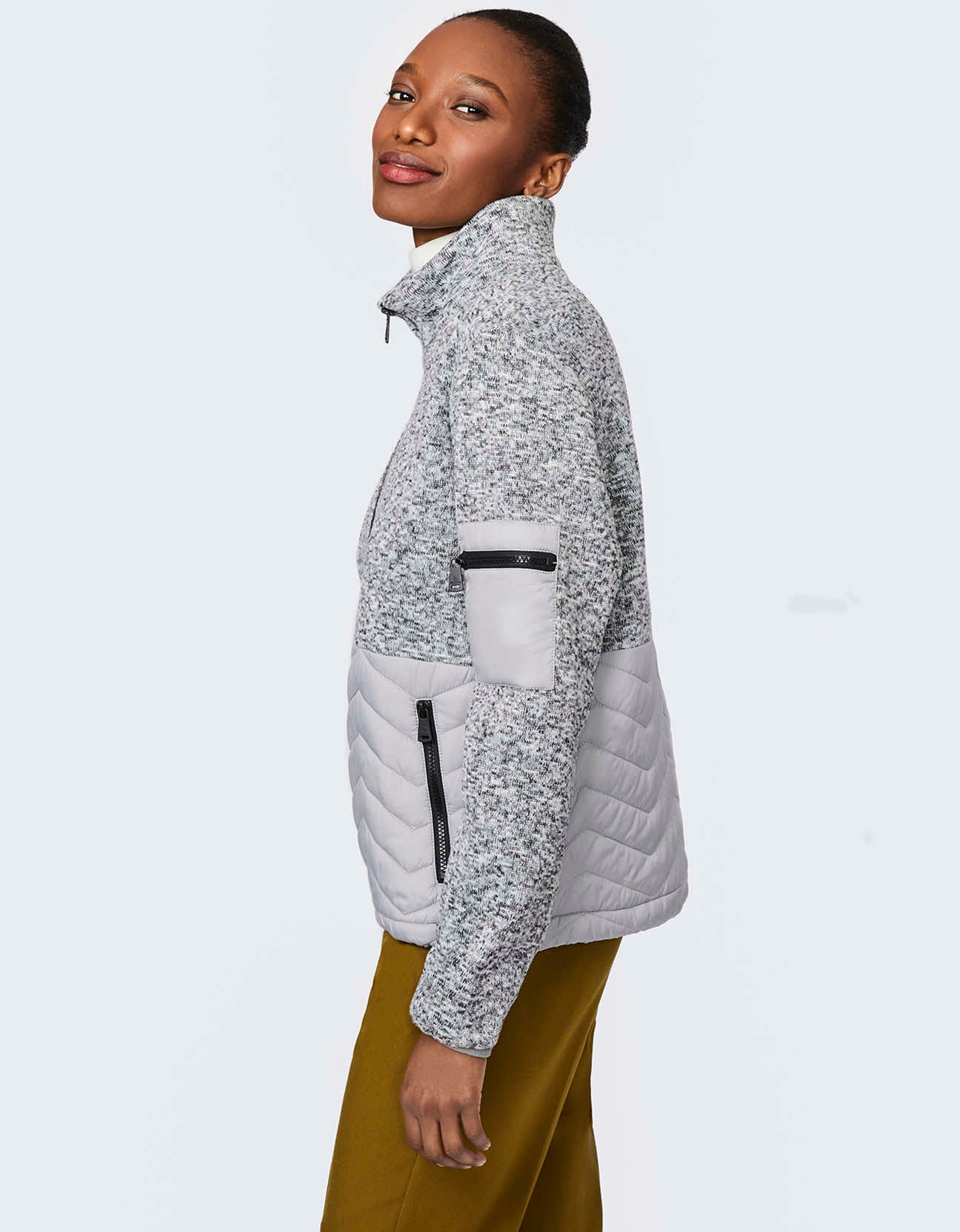 FLEECE PUFFER JACKET - Image 3