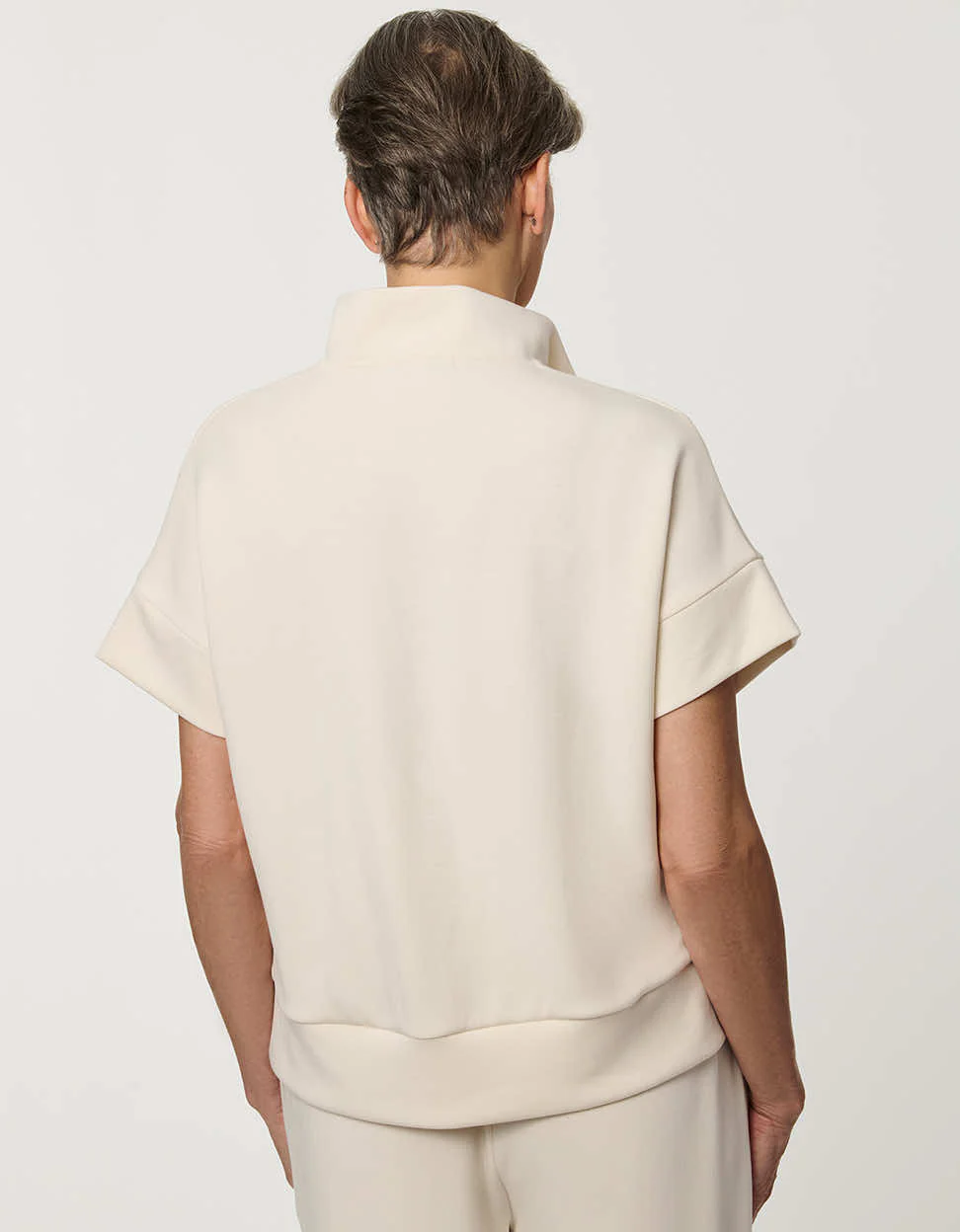 Half-Zip Scuba Pullover Top - Image 6