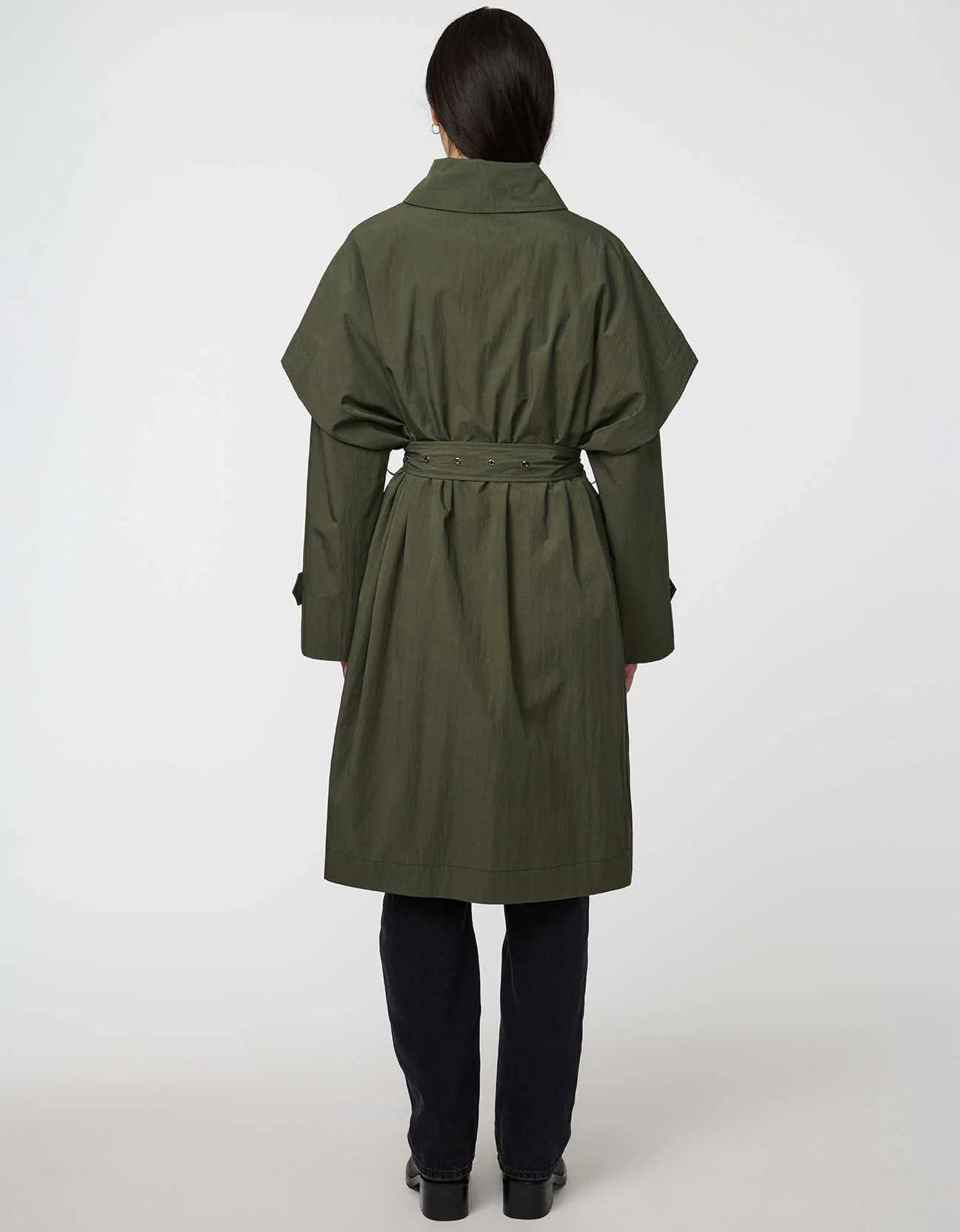 Hawthorne 3-in-1 Cape Trench Coat - Image 10