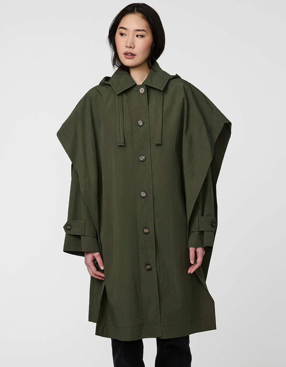 Hawthorne 3-in-1 Cape Trench Coat - Image 3