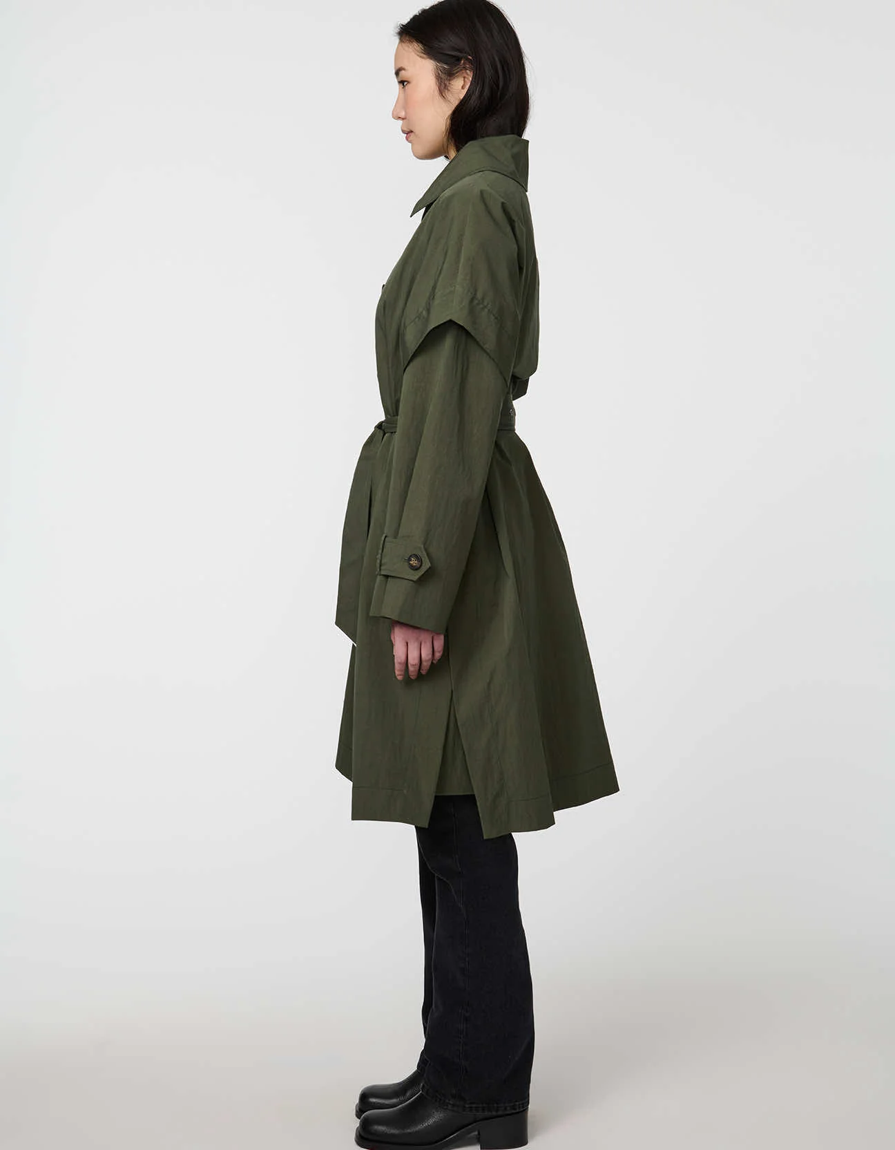 Hawthorne 3-in-1 Cape Trench Coat - Image 9
