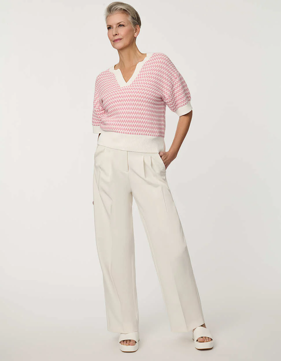 Jacquard Knit Popover Sweater - Image 2
