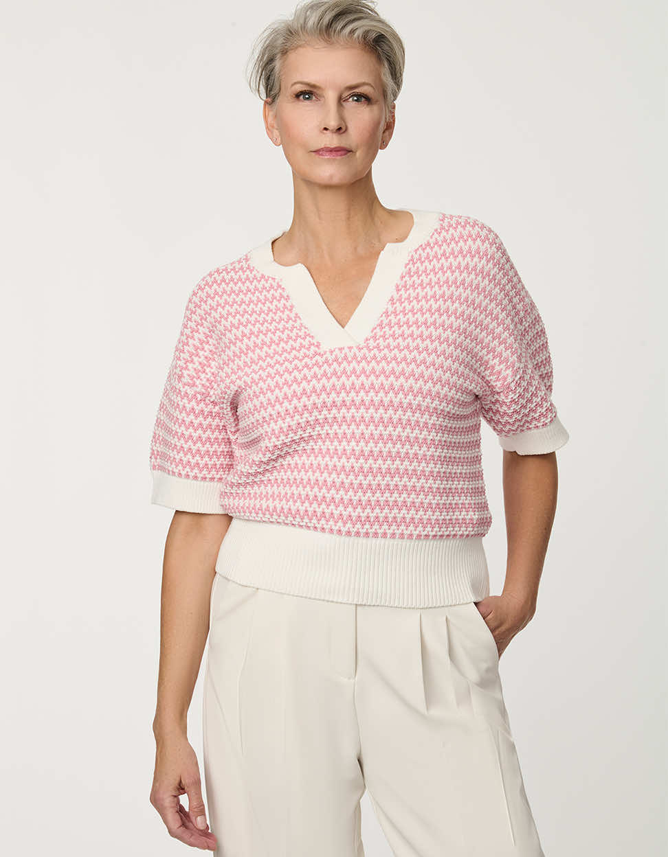 Jacquard Knit Popover Sweater - Image 3