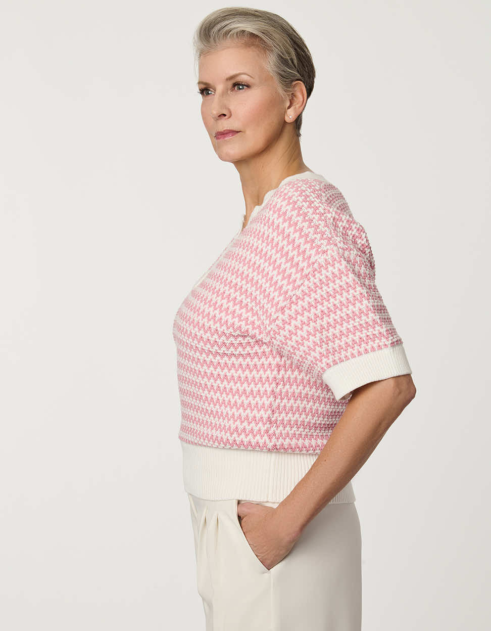 Jacquard Knit Popover Sweater - Image 4