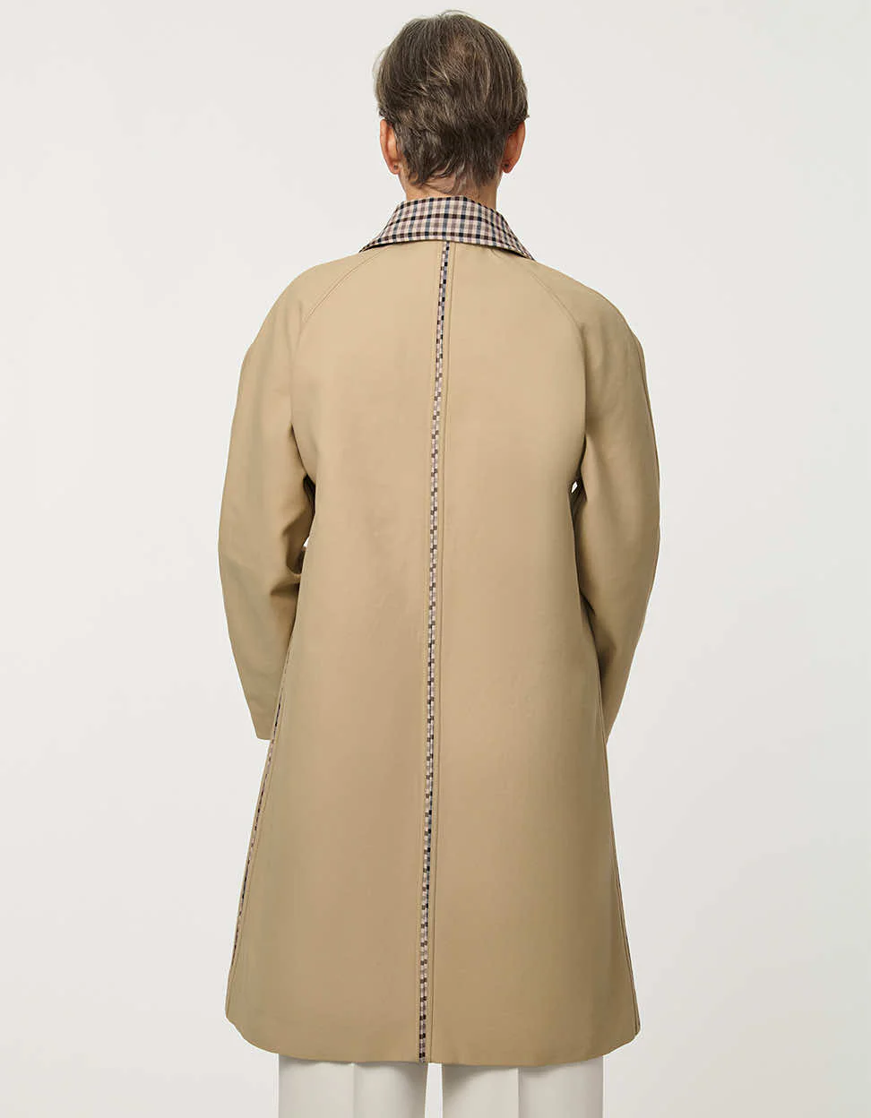 Kingsley Plaid Collar Trench - Image 6