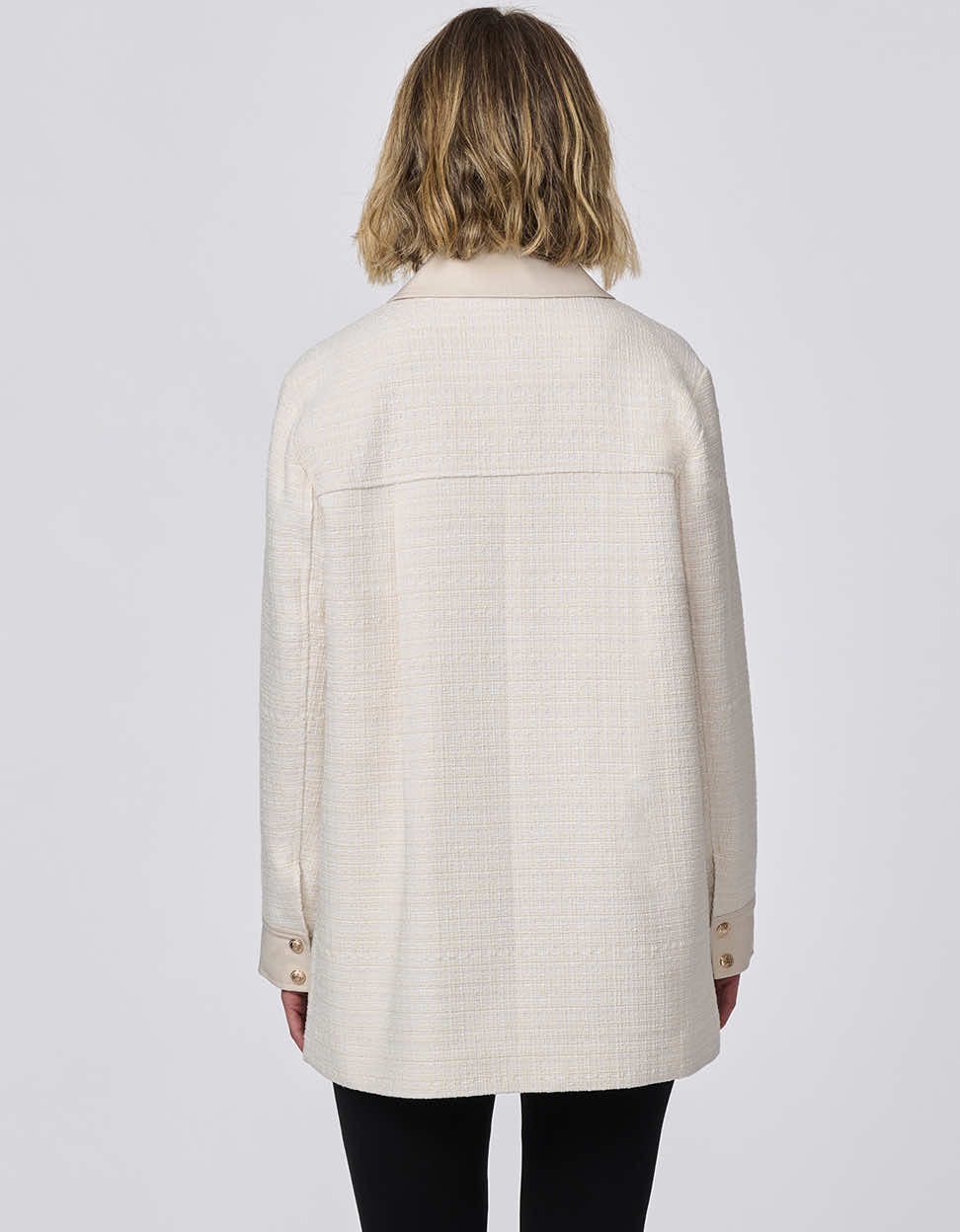 Lady Sophisticate Tweed Shacket - Image 4