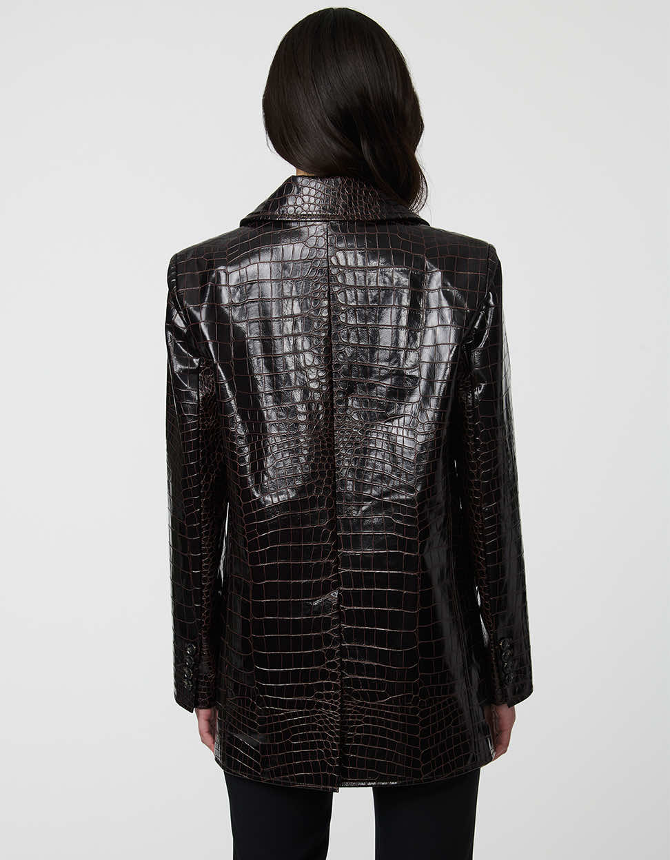 Langston Embossed Croc Blazer - Image 6