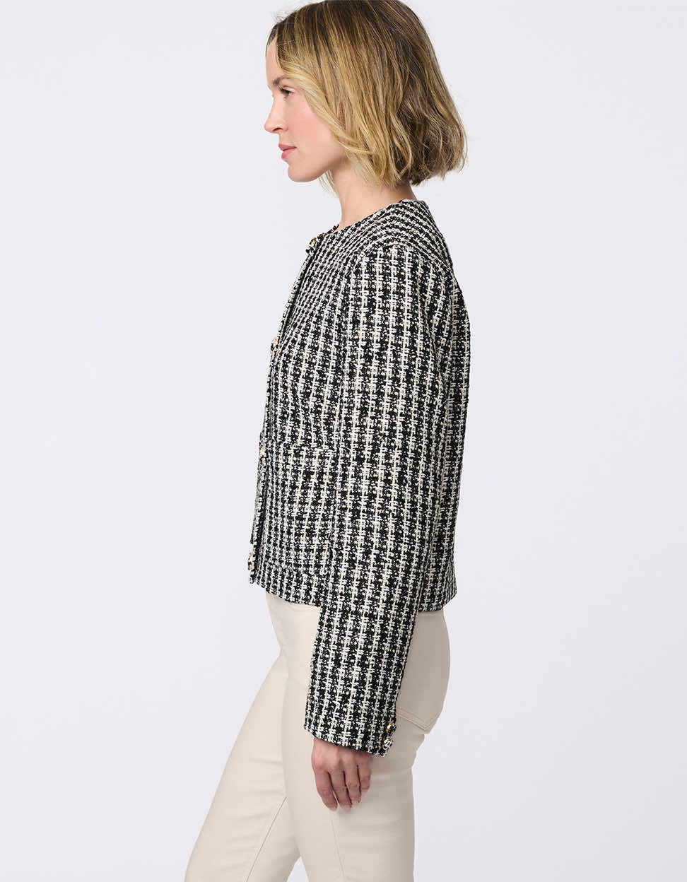 Mademoiselle Tweed Cropped Jacket - Image 3