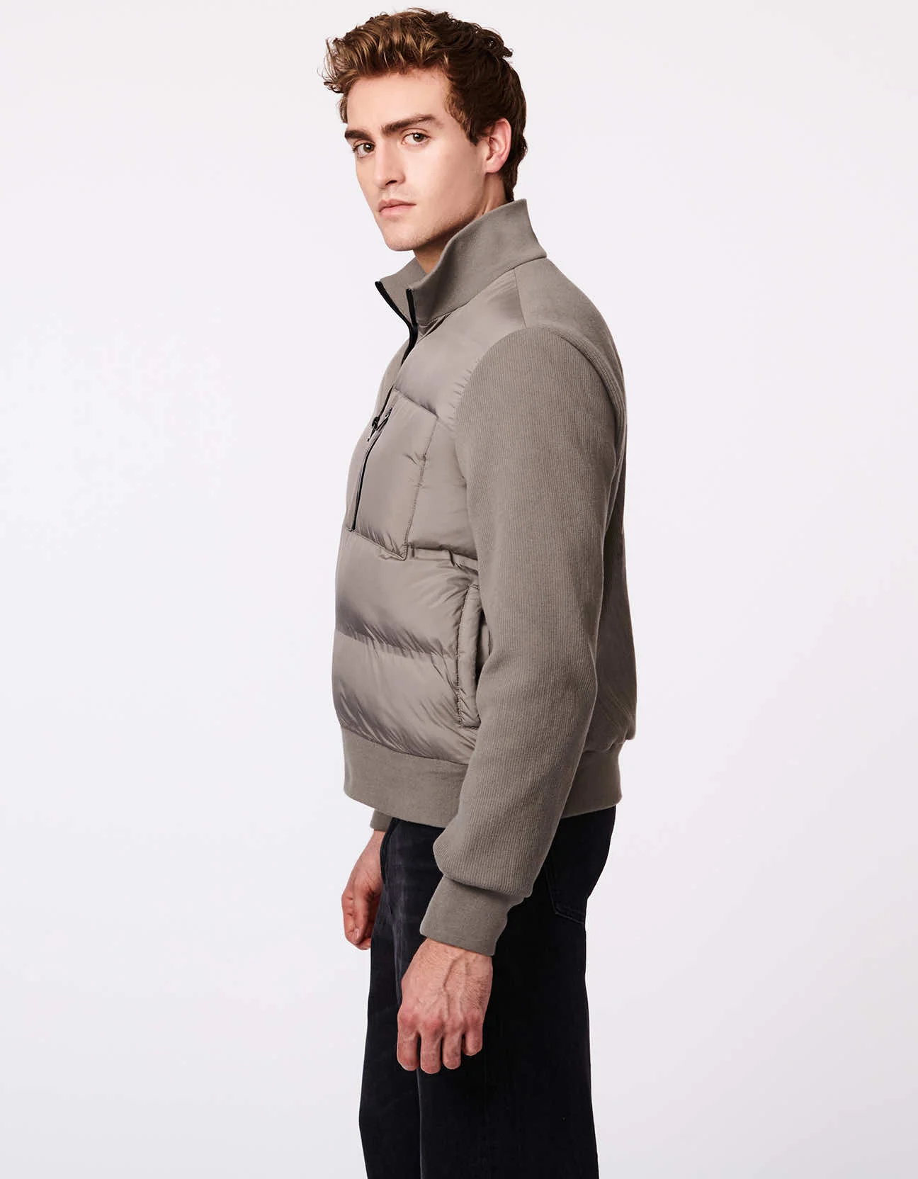 Men's Knit-Mix Puffer Jacket - Image 3