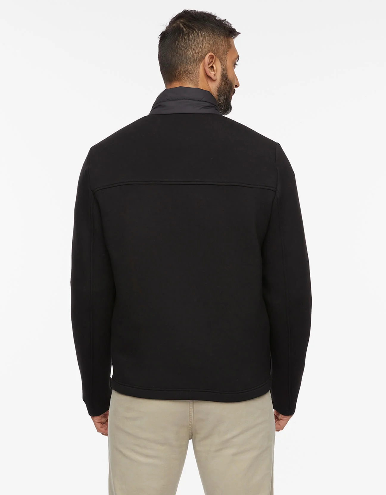 Men's Modern Neoprene Puffer Jacket - Image 4