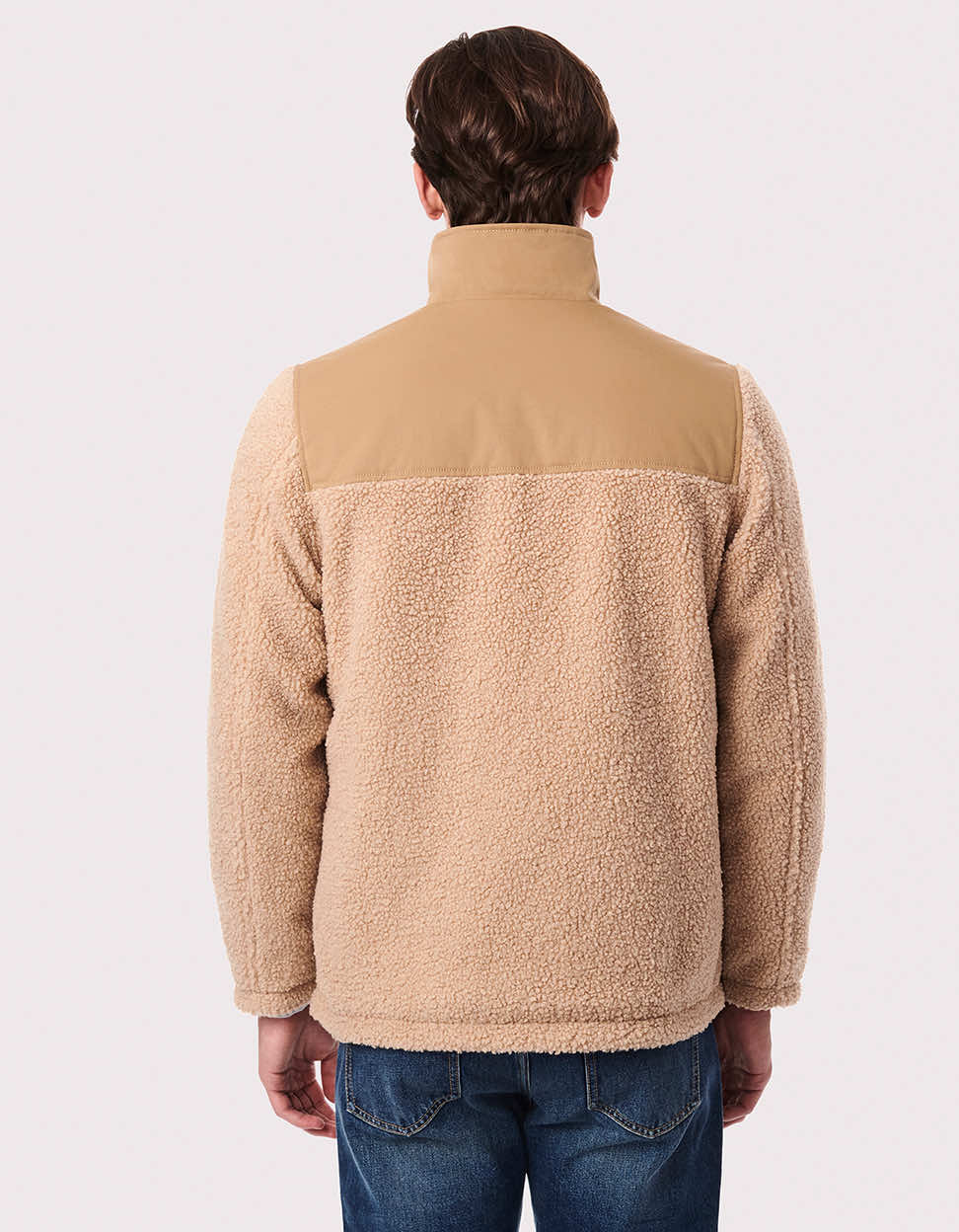 Men's Utility Mix Vegan Fur Jacket - Image 3