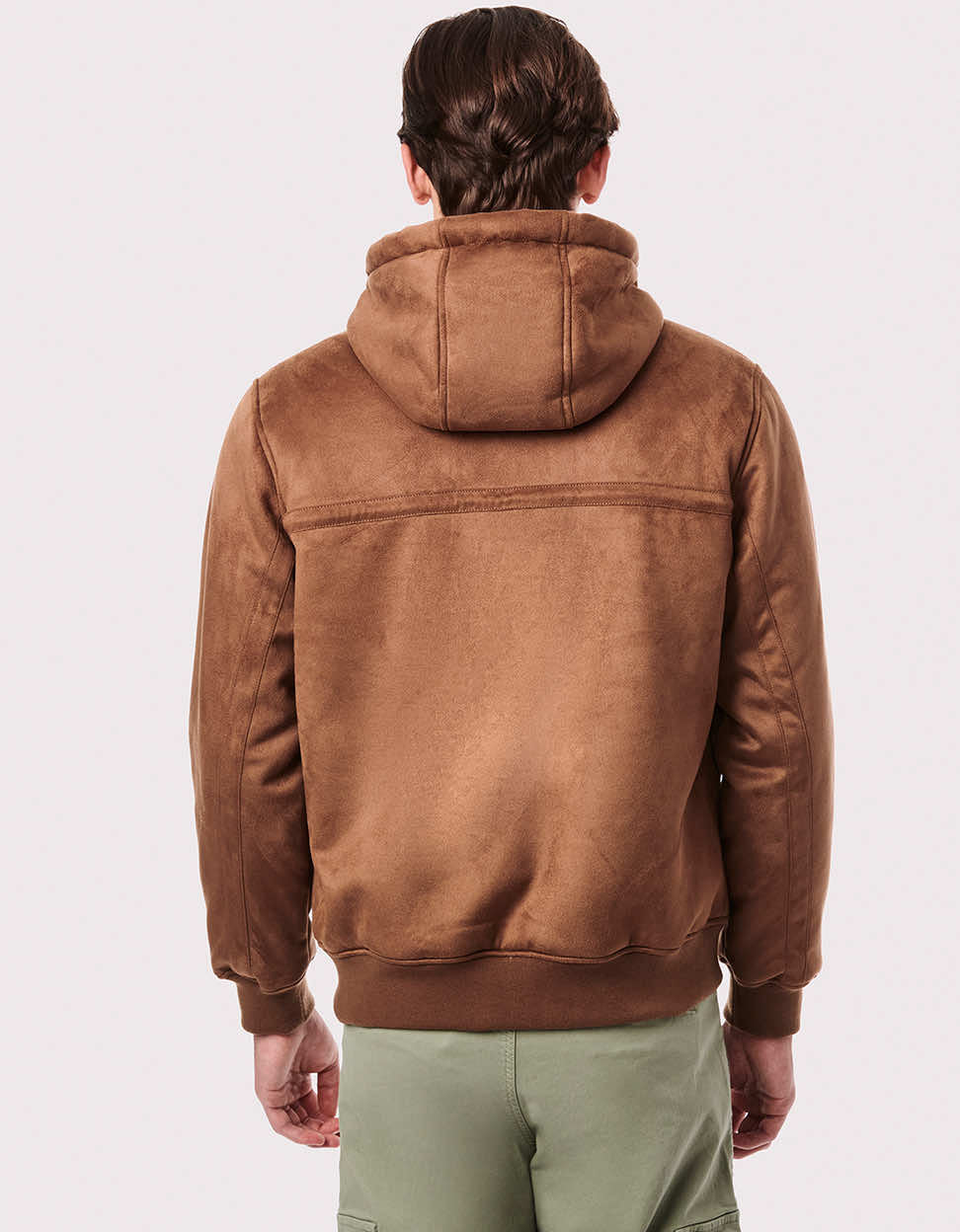 Men's Vegan Fur Hoodie Jacket - Image 4