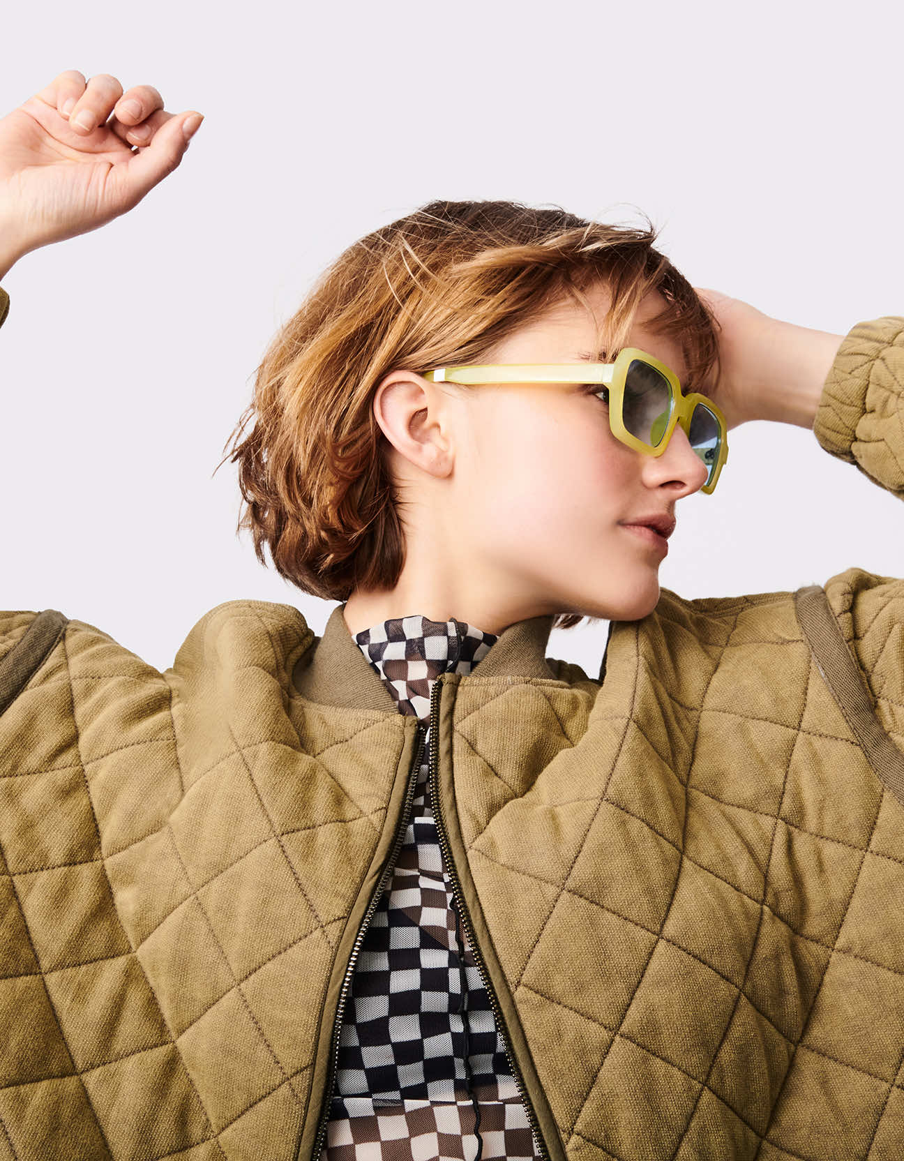 MIX-STICH LONG QUILTED COAT - Image 2