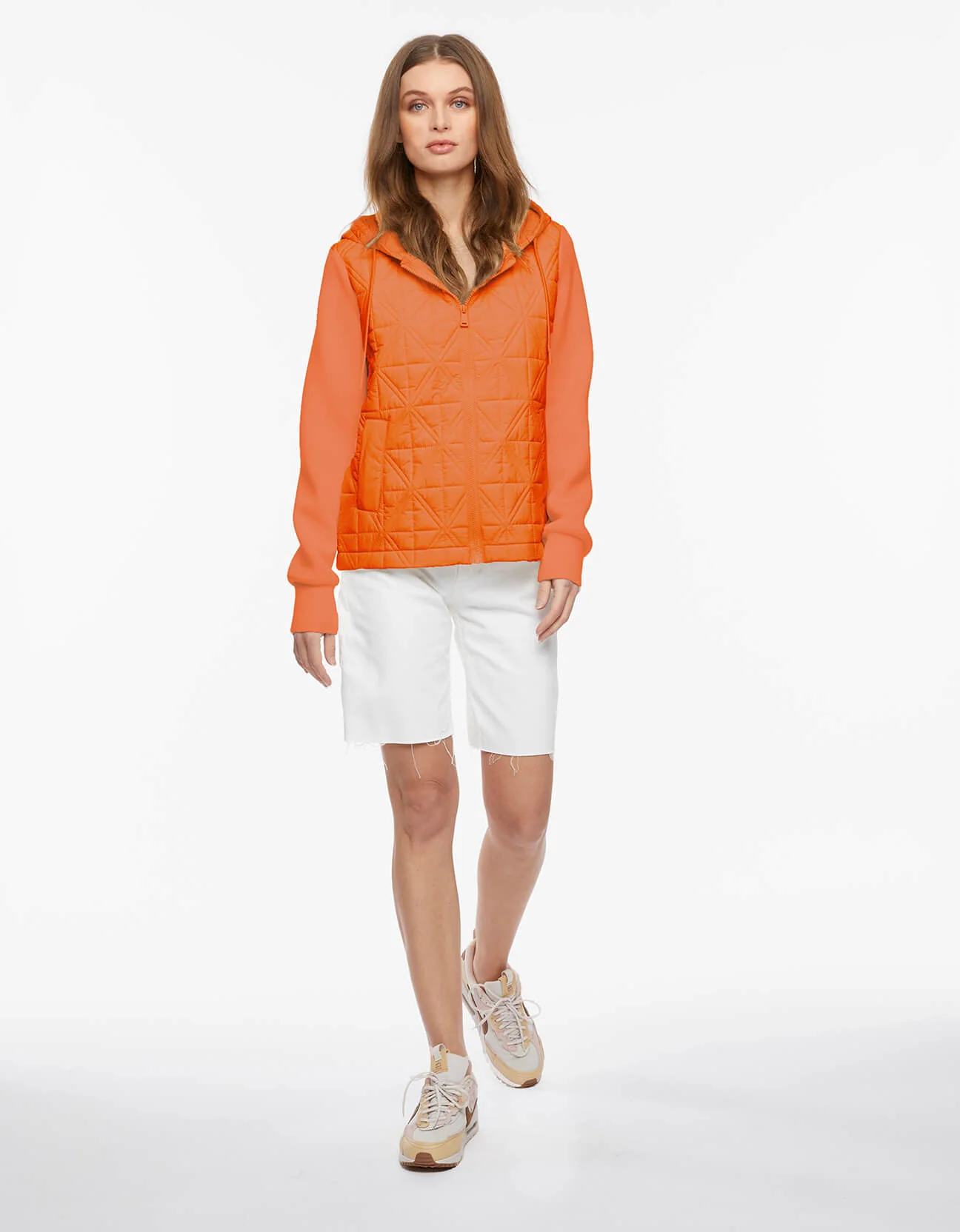 Mod Mix Neoprene Sleeve Puffer Jacket - Image 3