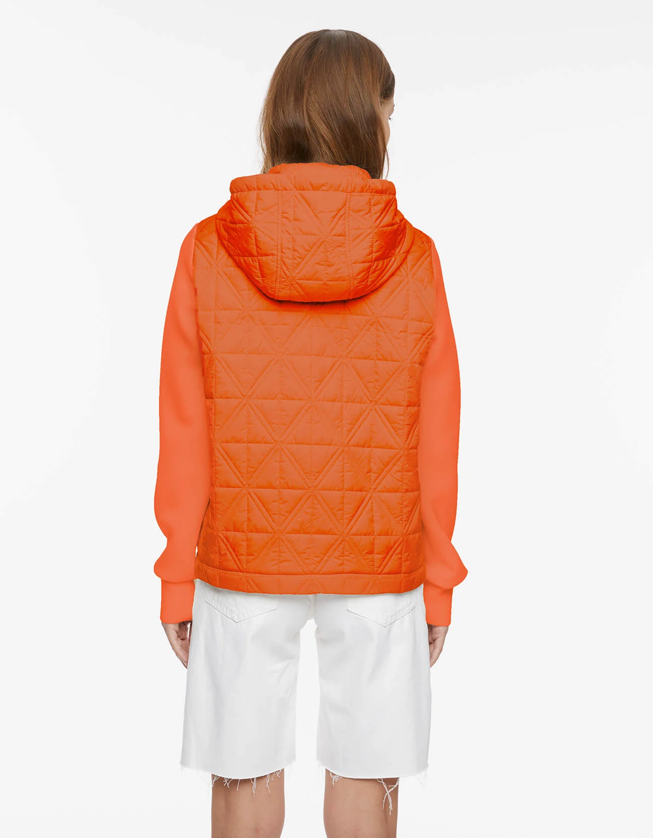 Mod Mix Neoprene Sleeve Puffer Jacket - Image 4