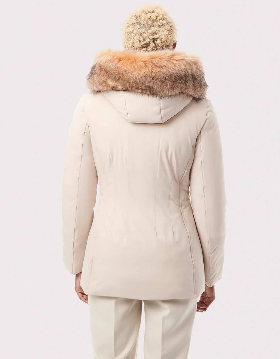 Nordic Vegan Fur Trim Puffer Jacket - Image 4