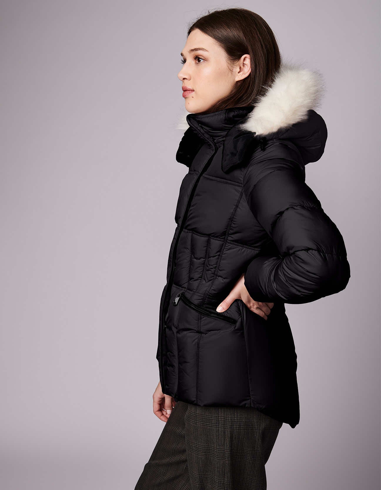 Park City Vegan Fur Trim Puffer Jacket - Image 3
