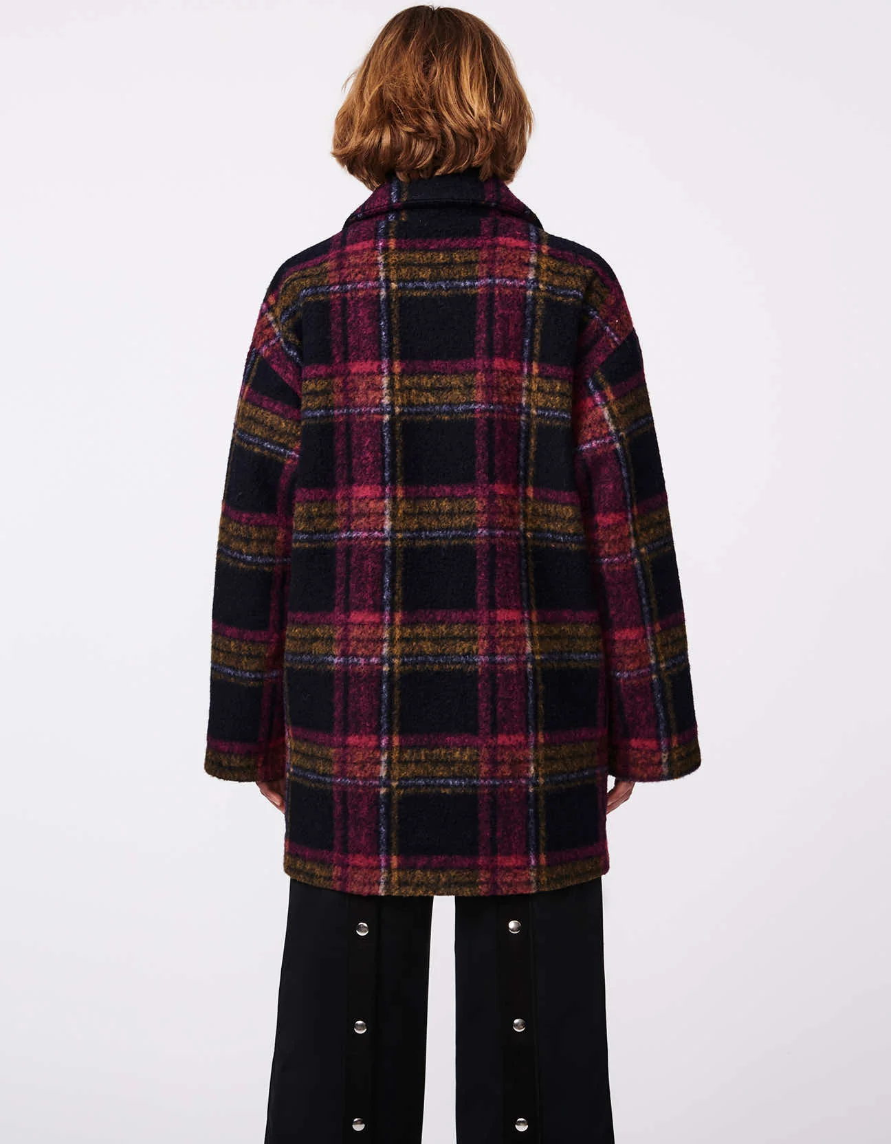PLAID PAIRINGS WOOL COAT - Image 4