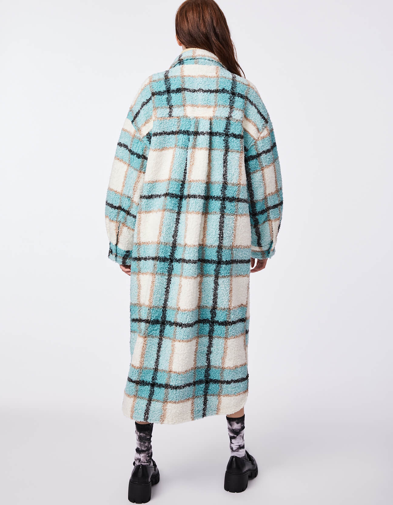 Plaid Unreal Teddy Shacket - Image 5