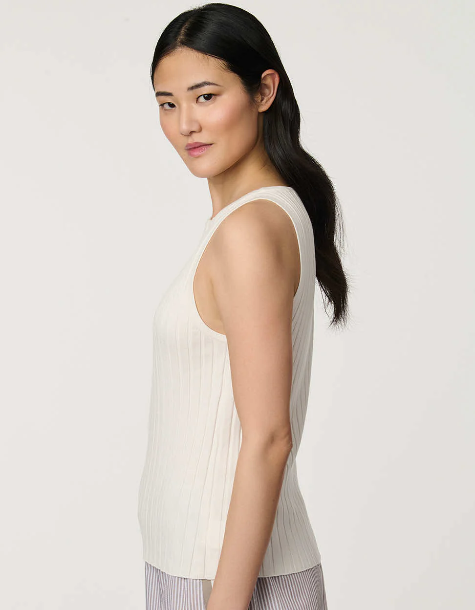 Ribbed Boatneck Knit Tank - Image 3