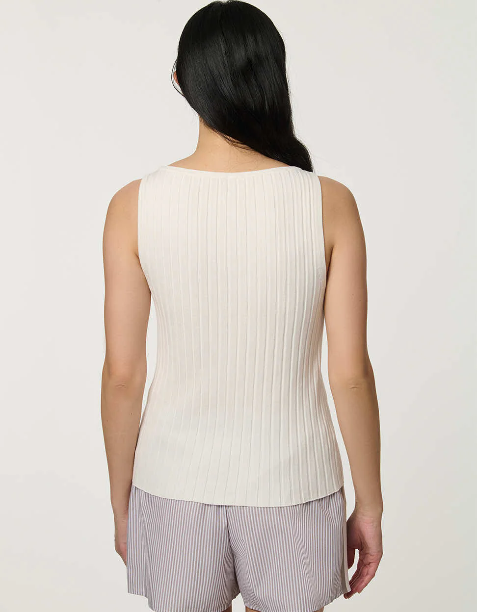 Ribbed Boatneck Knit Tank - Image 4