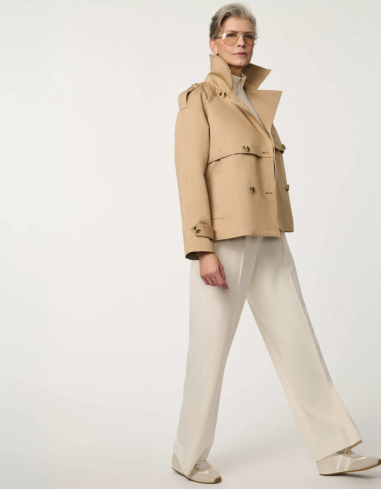 Rylan Cropped Trench - Image 4
