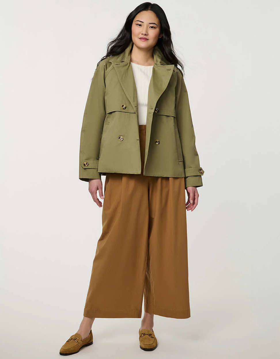 Rylan Cropped Trench - Image 3