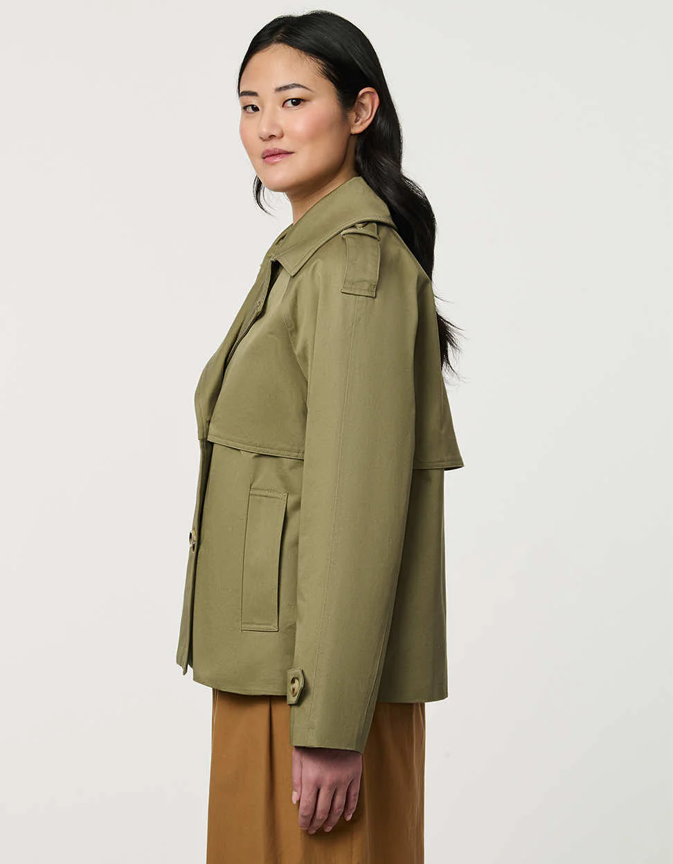 Rylan Cropped Trench - Image 4