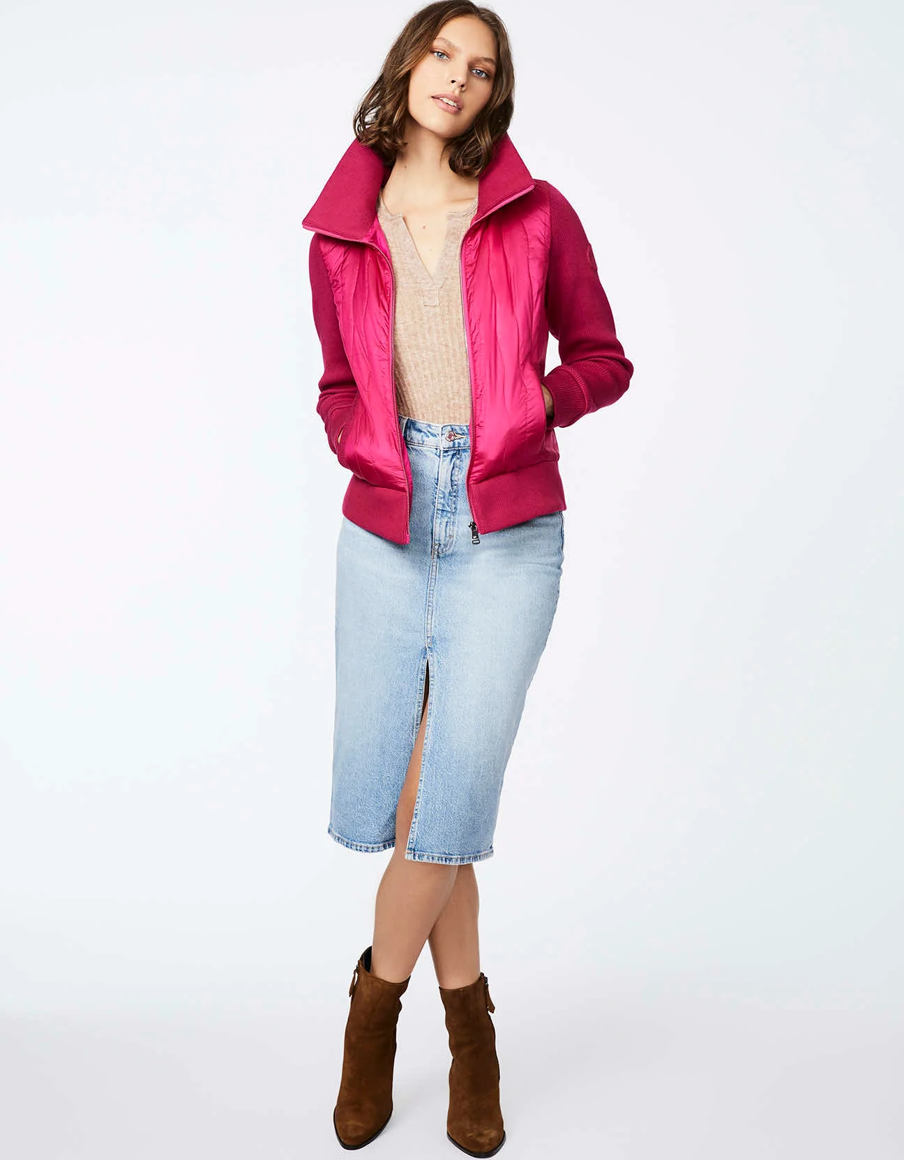 SATEEN PUFFER SWEATER - Image 2