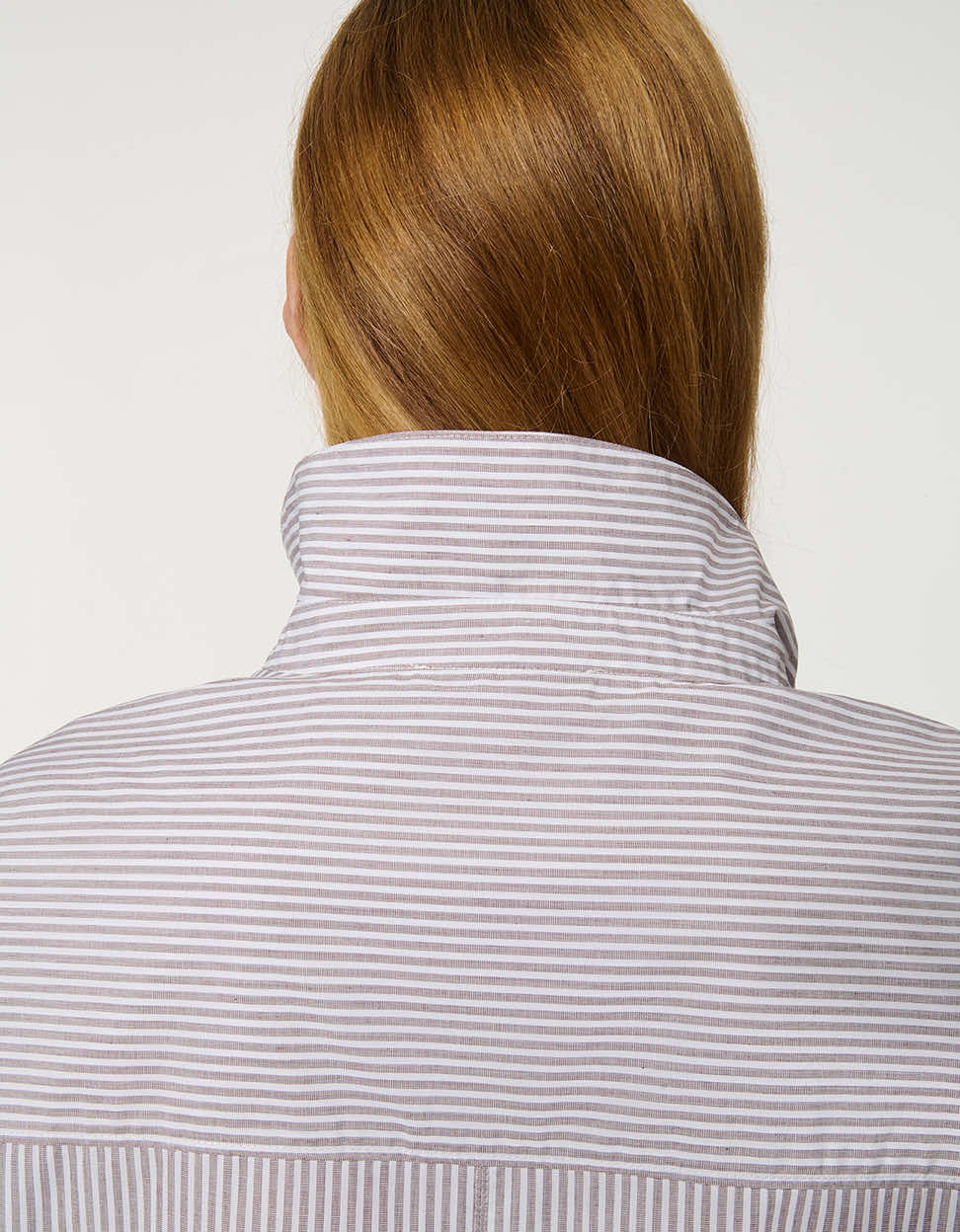Striped Poplin Boyfriend Shirt - Image 7