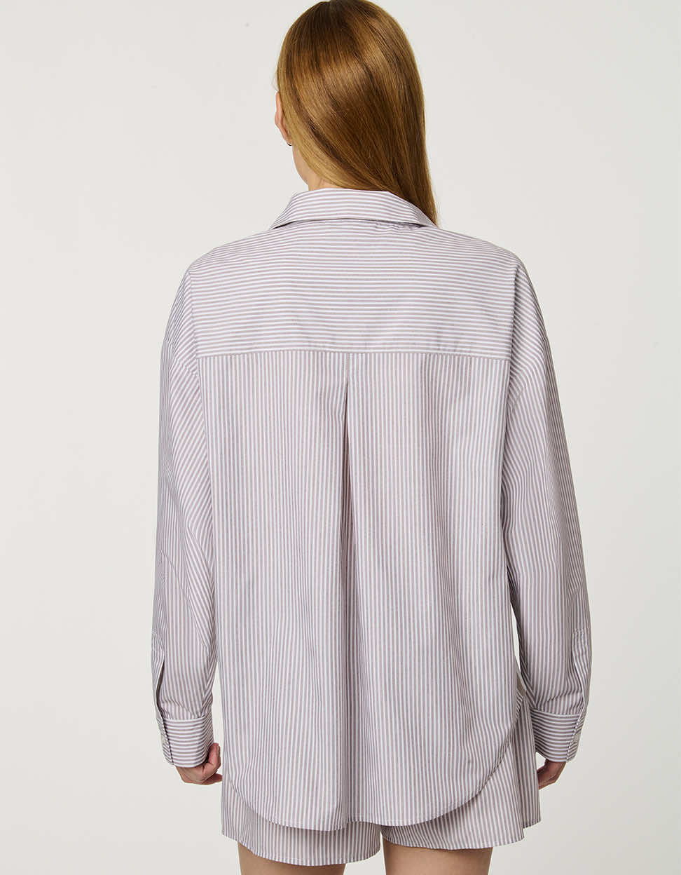 Striped Poplin Boyfriend Shirt - Image 8