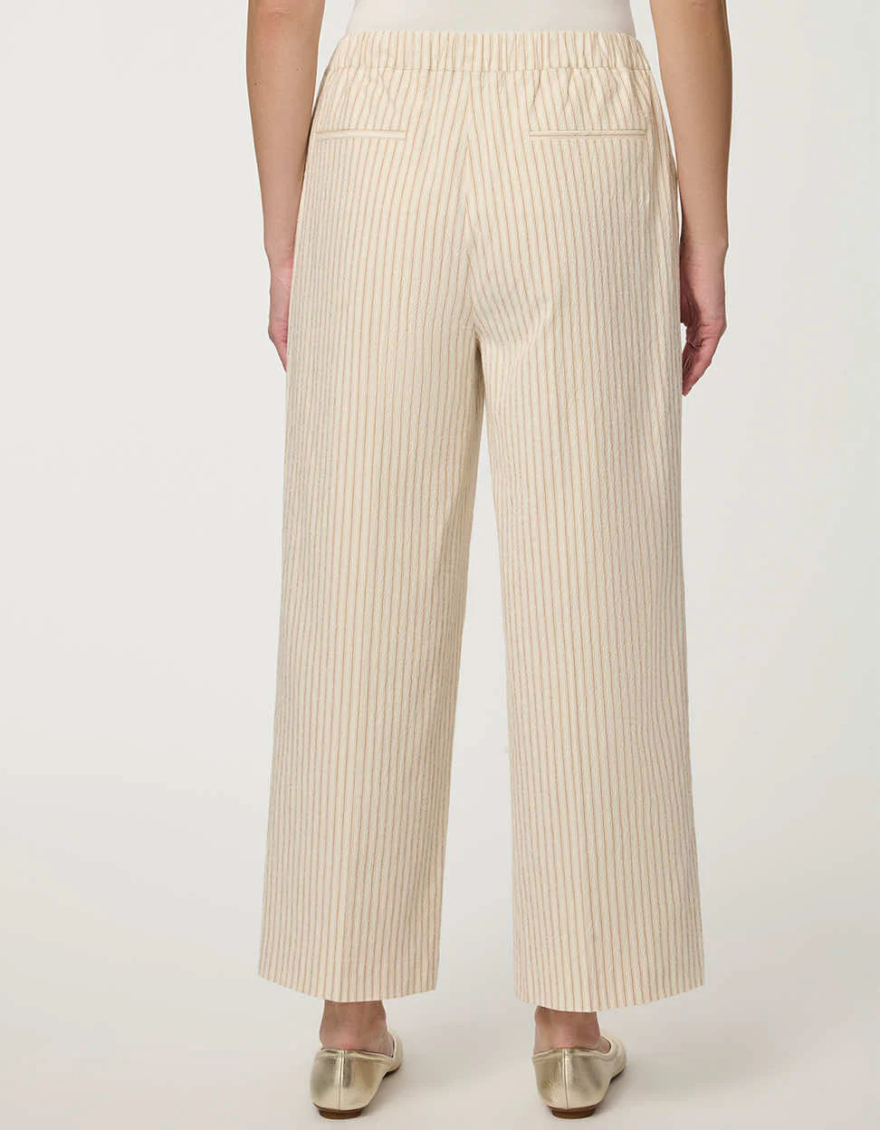 Striped Seersucker Cropped Pant - Image 5