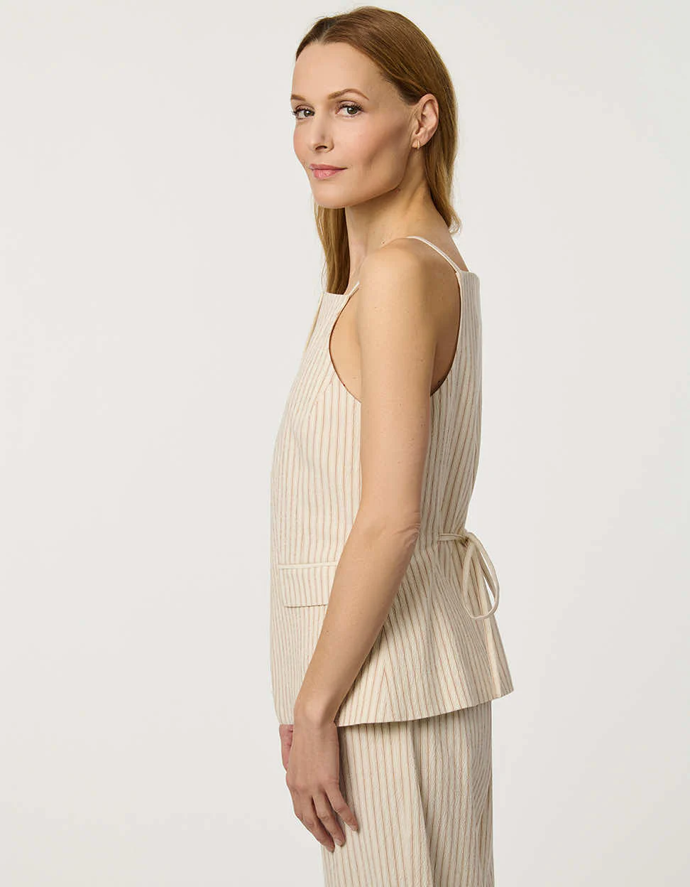 Striped Seersucker Waistcoat - Image 5