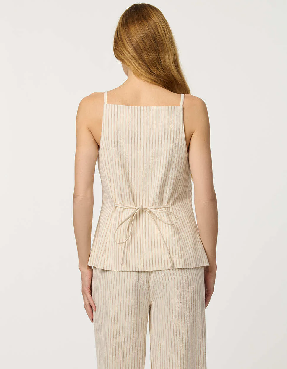 Striped Seersucker Waistcoat - Image 6