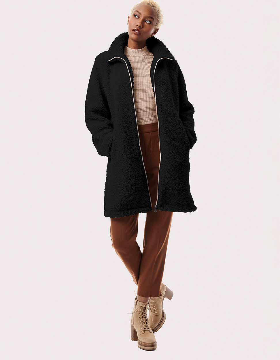 Teddy Touch Vegan Fur Coat
